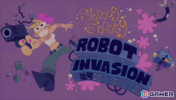 マヌケなロボットを殲滅しバカな人間とくっちゃべる不条理劇アクションADV「Shooty Shooty Robot Invasion」がリリース！の画像1