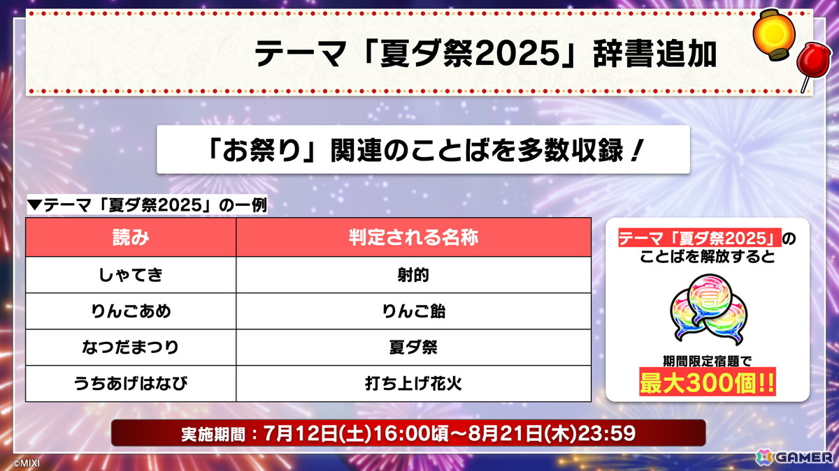 「コトダマン」夏ダ祭2025で★6 ヨサリ（月影）と★6 セイサツヨダツ（妖華）が登場！GODステーション発表情報まとめの画像17