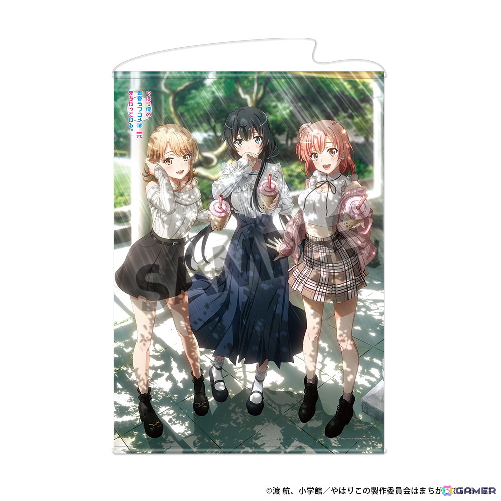 俺ガイル　総武高校奉仕部模擬店　 A賞　描き下ろしA4アクリルプレート やはり俺の青春ラブコメはまちがっている。完 第四回 総武高校