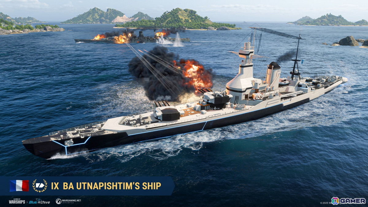 「World of Warships」で「ブルアカ」コラボ第2弾が開催！アロナやビナーなどがモチーフの戦艦が登場の画像3