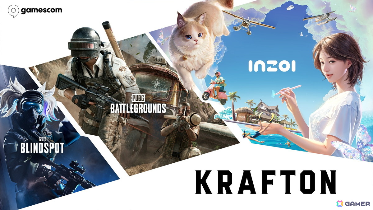 KRAFTONがgamescom2025に「PUBG: BATTLEGROUNDS」「inZOI」「PUBG: BLINDSPOT」の3タイトルを出展！ブースイメージも公開にの画像