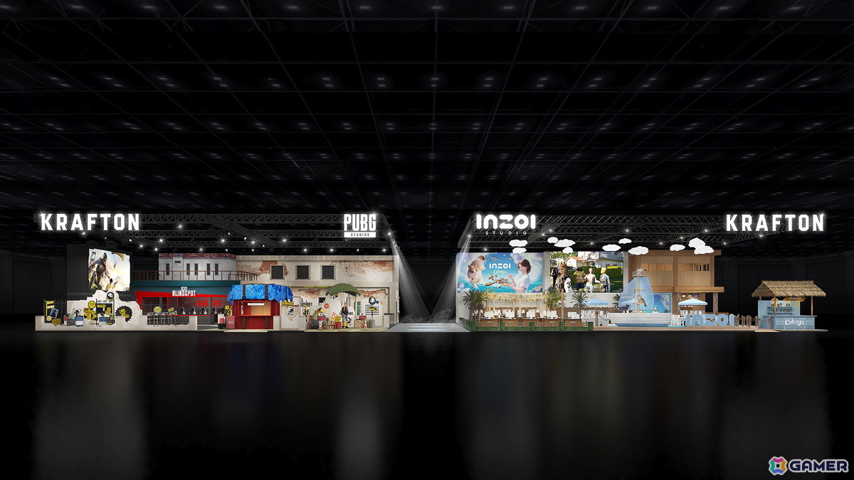 KRAFTONがgamescom2025に「PUBG: BATTLEGROUNDS」「inZOI」「PUBG: BLINDSPOT」の3タイトルを出展！ブースイメージも公開にの画像