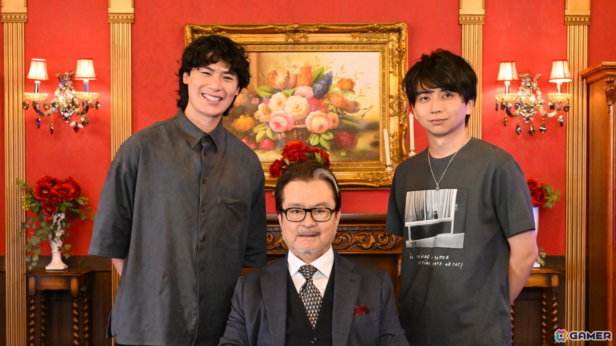 左から:中道慶謙・大和田伸也・けんき