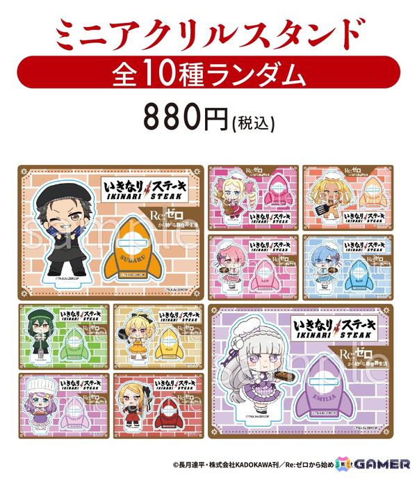 「Re:ゼロから始める異世界生活」いきなり！ステーキとのコラボが7月19日より開催！対象店舗では店内ラッピングや限定メニュー＆グッズ販売もの画像6