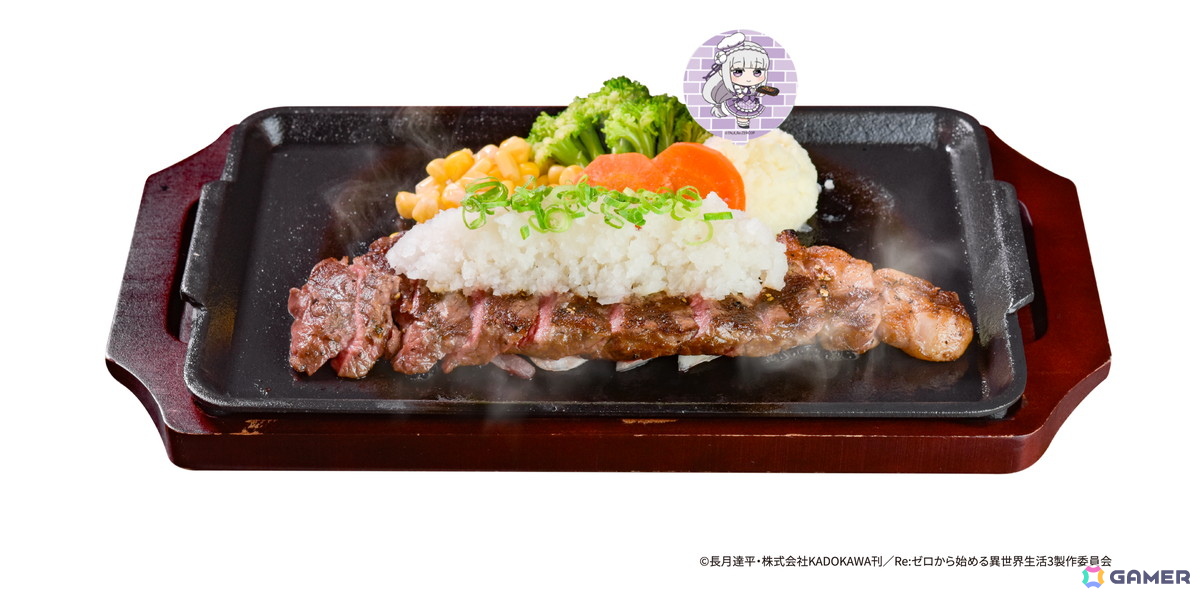 「Re:ゼロから始める異世界生活」いきなり!ステーキとのコラボが7月19日より開催!対象店舗では店内ラッピングや限定メニュー&グッズ販売もの画像