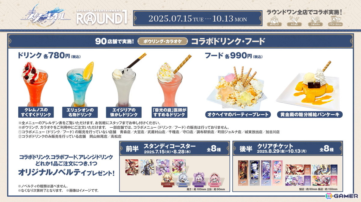 ファイノン ラウンドワン 崩壊スターレイル プラマット ROUND1 ラウンドワン 崩壊スターレイル ファイノン2点セット B4