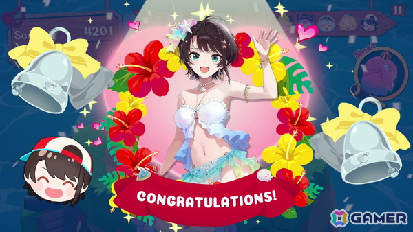 「ホロライブお宝マウンテン」に期間限定の「ホロナツモード」が実装！BGMや”いちばん大きいお宝”を作った際の演出がホロナツ仕様にの画像