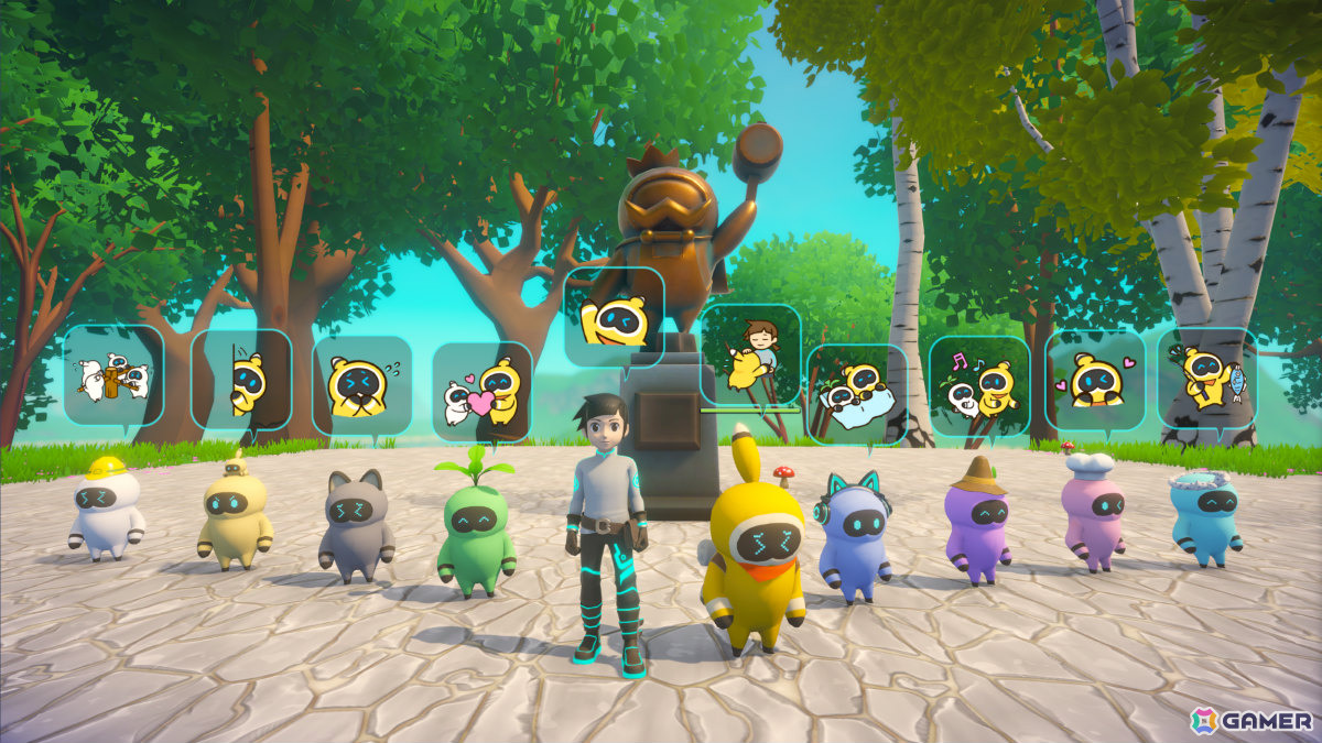 「Omega Crafter」ゆるくてかわいいグラミーたちのLINEスタンプが配信！ゲーム内にもスタンプ機能が実装の画像