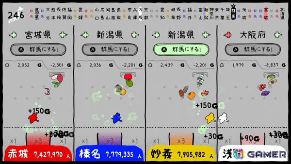群馬シミュレーション「ぐんまのやぼう　あなたもわたしもぐんまけん　令和2年国勢調査対応版」Steam版が配信！の画像