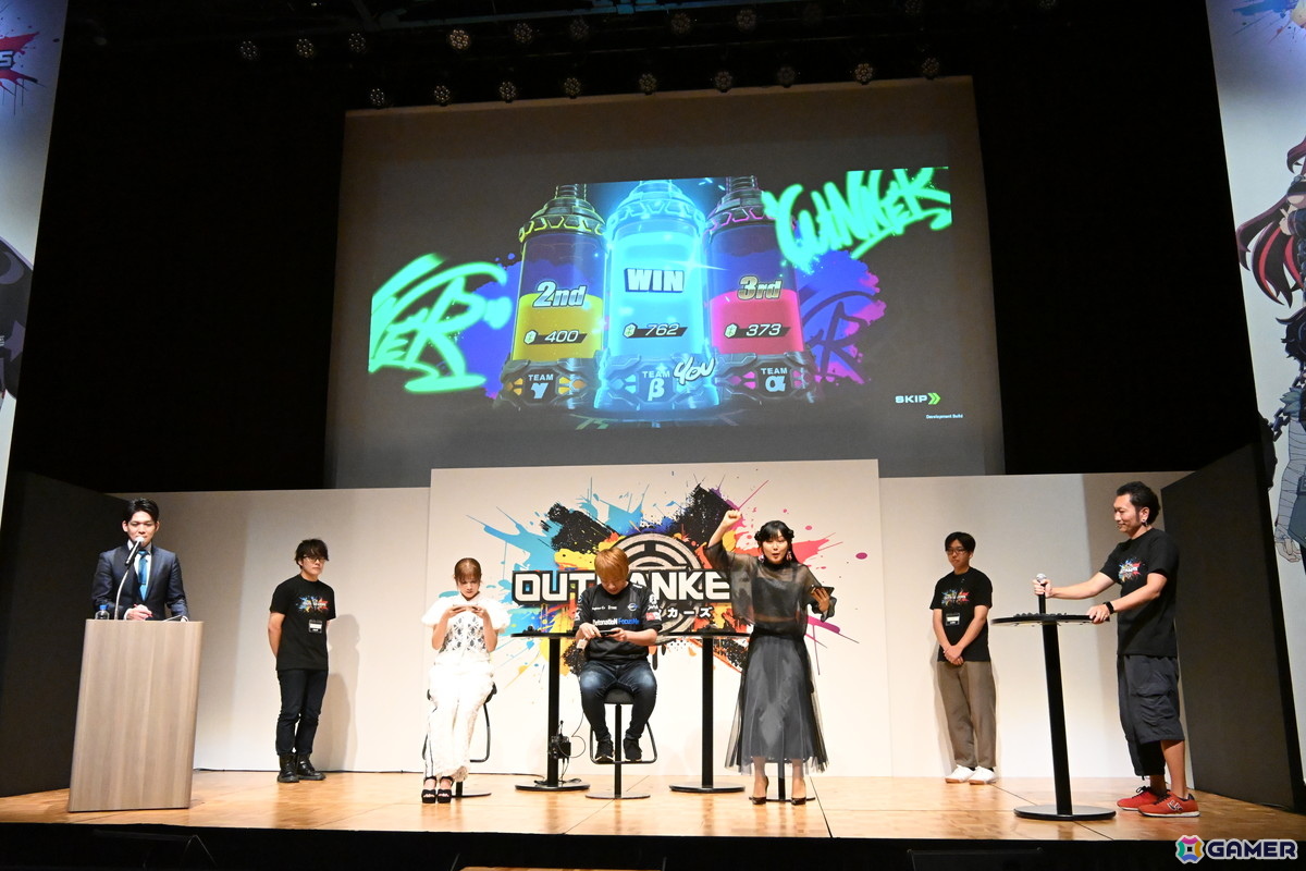 岡本吉起氏が手掛ける新作アプリ「OUTRANKERS」の発表会をレポート!新井里美さん、桃月なしこさん、板橋ザンギエフさんらによる白熱の実機プレイもの画像