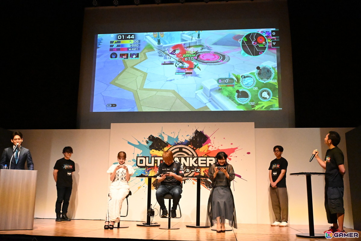 岡本吉起氏が手掛ける新作アプリ「OUTRANKERS」の発表会をレポート!新井里美さん、桃月なしこさん、板橋ザンギエフさんらによる白熱の実機プレイもの画像