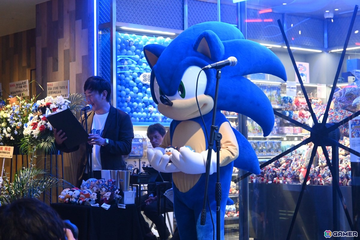 ソニックも駆け付けた「SEGA STORE TOKYO」オープニングセレモニー＆内覧会レポート！セガ/アトラスファンにはたまらないスポットにの画像