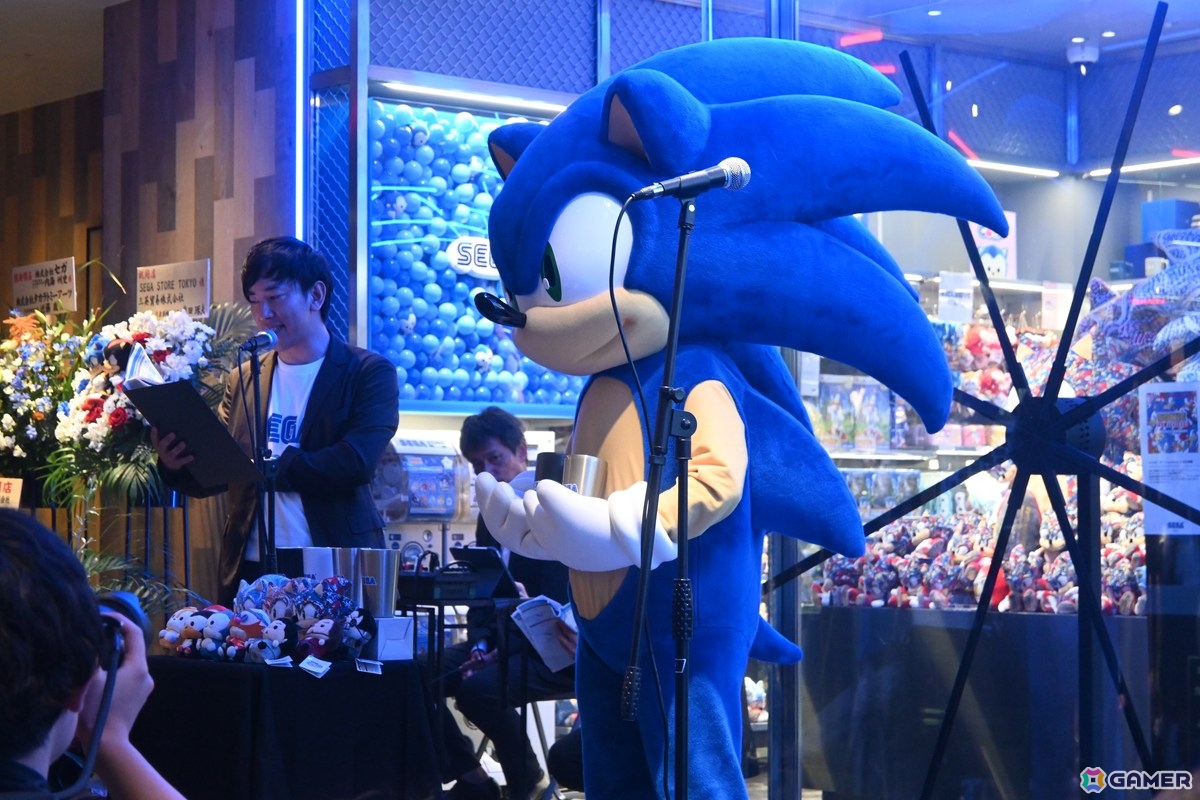 ソニックも駆け付けた「SEGA STORE TOKYO」オープニングセレモニー＆内覧会レポート！セガ/アトラスファンにはたまらないスポットにの画像