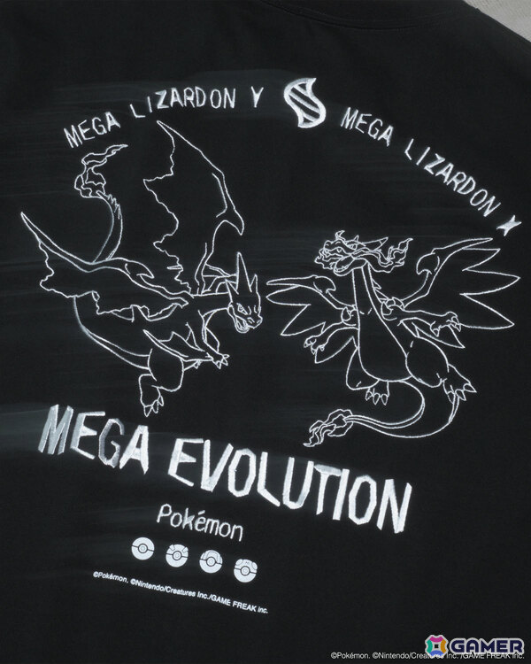 「Pokémon LEGENDS Z-A」の重要なキーワード“メガシンカ”をモチーフにしたTシャツコレクションが登場！の画像