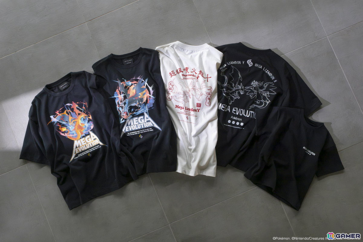 「Pokémon LEGENDS Z-A」の重要なキーワード“メガシンカ”をモチーフにしたTシャツコレクションが登場!の画像
