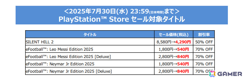 「SILENT HILL 2」が初の半額に！「パワプロ2024-2025」「プロスピ2024-2025」も半額のKONAMIサマーセール第2弾が開催の画像3