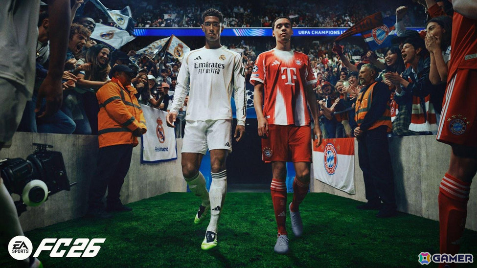「EA SPORTS FC 26」ジュード・ベリンガム選手とジャマル・ムシアラ選手がカバーアスリートに決定！コミュニティの声を反映したゲームプレイ映像も初公開の画像
