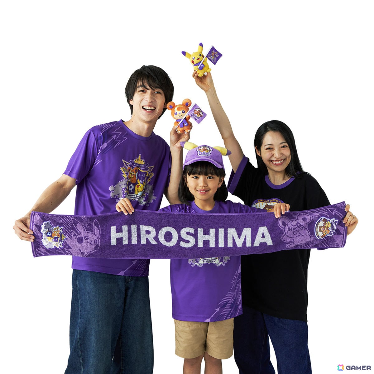 ポケモンセンター×サンフレッチェ広島のコラボグッズが8月16日に発売!ヒメグマたちがデザインされたTシャツなどサッカー観戦を盛り上げてくれる計16アイテムの画像