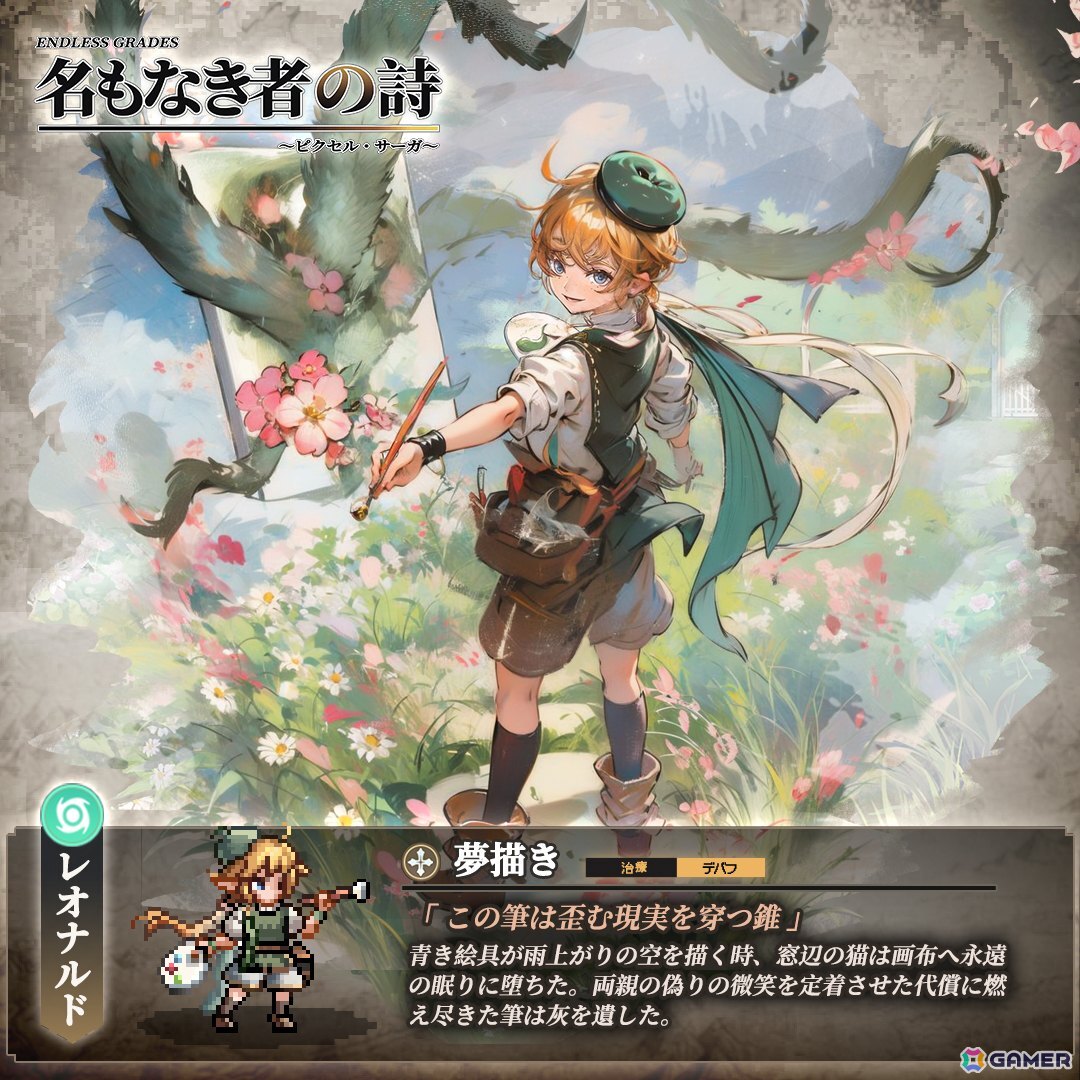 カードRPG「名もなき者の詩 昔懐かしきドット絵RPG」が7月29日にiOS/Android向けに配信！奥深い戦略性と豊富なカスタマイズなどが楽しめるの画像5