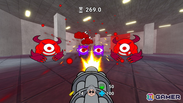 高火力おばあちゃんが悪魔を狩るFPS「ブーマーグランマ」のSteamストアページが公開！冒頭の6ステージが楽しめる体験版も配信中の画像3