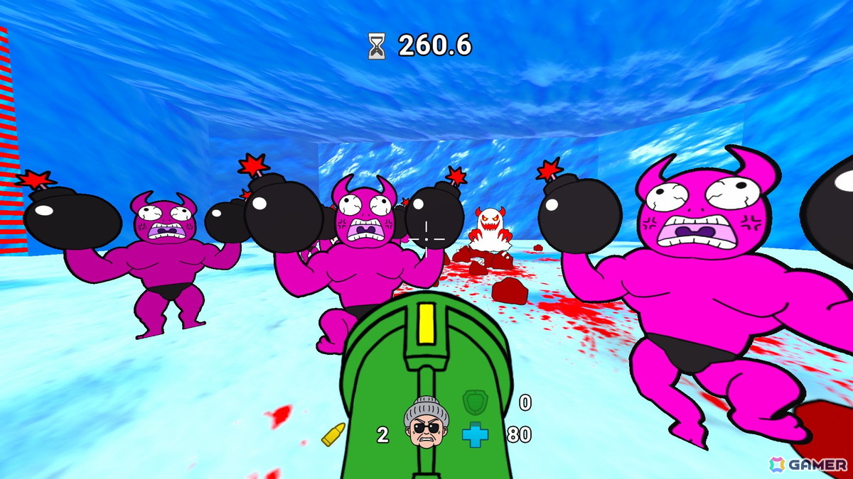 高火力おばあちゃんが悪魔を狩るFPS「ブーマーグランマ」のSteamストアページが公開！冒頭の6ステージが楽しめる体験版も配信中の画像