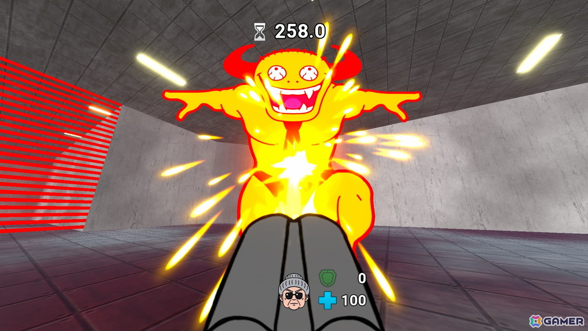 高火力おばあちゃんが悪魔を狩るFPS「ブーマーグランマ」のSteamストアページが公開！冒頭の6ステージが楽しめる体験版も配信中の画像