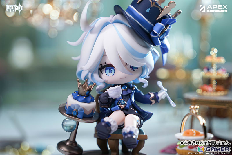 「原神」より「フリーナ・甘い午後の讃美歌 ちびキャラフィギュア」が登場!高さ約13cmと飾りやすいサイズ感の画像