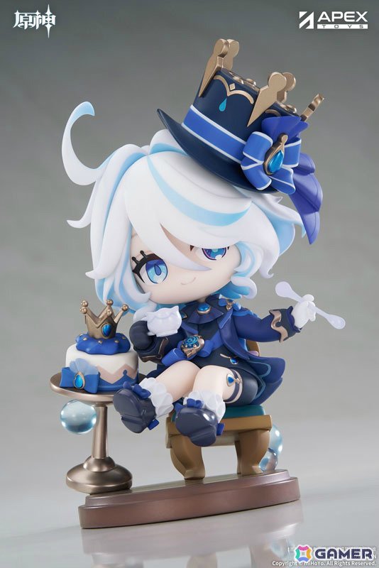 「原神」より「フリーナ・甘い午後の讃美歌 ちびキャラフィギュア」が登場!高さ約13cmと飾りやすいサイズ感の画像
