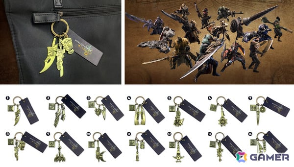 「モンスターハンターワイルズ」ホープブレイド、闢蛮刀など14種の武器が重厚感あるキーチャームに！好みの武器種で組み合わせも自由自在の画像2