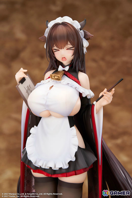 「アズレン」樫野が着せ替え「つまずきトラブルメイド」の姿で立体化!もっと大胆な姿にできる胸の差し替えパーツも付属の画像