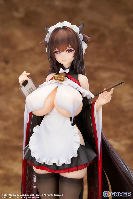 「アズレン」樫野が着せ替え「つまずきトラブルメイド」の姿で立体化!もっと大胆な姿にできる胸の差し替えパーツも付属の画像