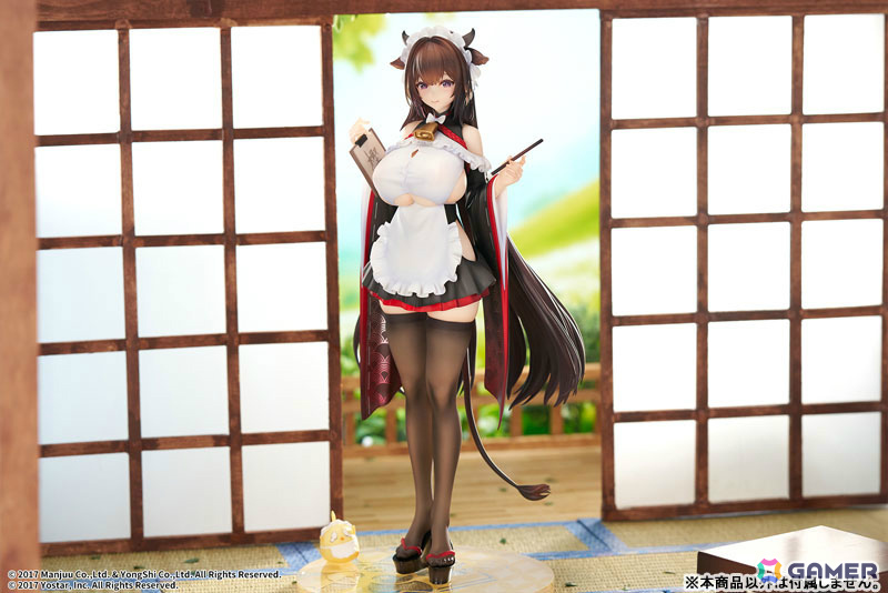 「アズレン」樫野が着せ替え「つまずきトラブルメイド」の姿で立体化!もっと大胆な姿にできる胸の差し替えパーツも付属の画像