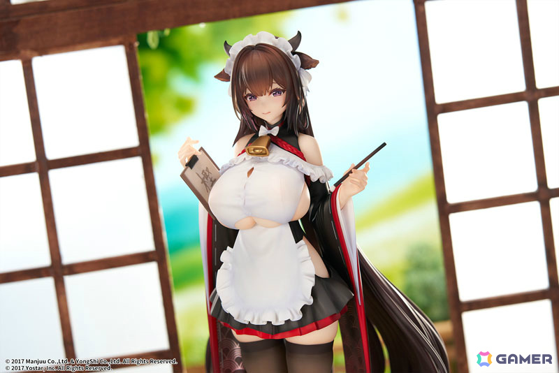 「アズレン」樫野が着せ替え「つまずきトラブルメイド」の姿で立体化!もっと大胆な姿にできる胸の差し替えパーツも付属の画像