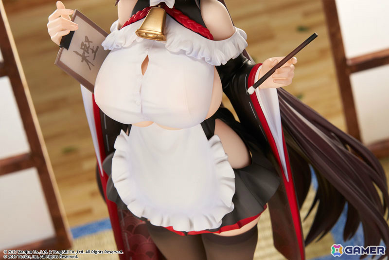 「アズレン」樫野が着せ替え「つまずきトラブルメイド」の姿で立体化!もっと大胆な姿にできる胸の差し替えパーツも付属の画像