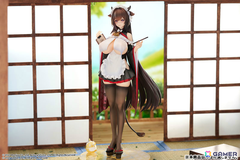 「アズレン」樫野が着せ替え「つまずきトラブルメイド」の姿で立体化!もっと大胆な姿にできる胸の差し替えパーツも付属の画像