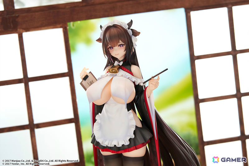 「アズレン」樫野が着せ替え「つまずきトラブルメイド」の姿で立体化!もっと大胆な姿にできる胸の差し替えパーツも付属の画像