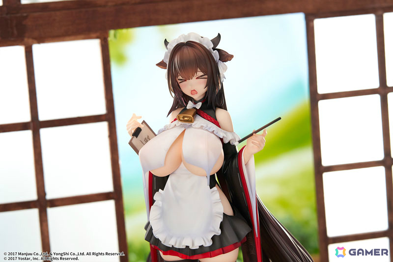 「アズレン」樫野が着せ替え「つまずきトラブルメイド」の姿で立体化!もっと大胆な姿にできる胸の差し替えパーツも付属の画像