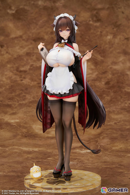 「アズレン」樫野が着せ替え「つまずきトラブルメイド」の姿で立体化!もっと大胆な姿にできる胸の差し替えパーツも付属の画像