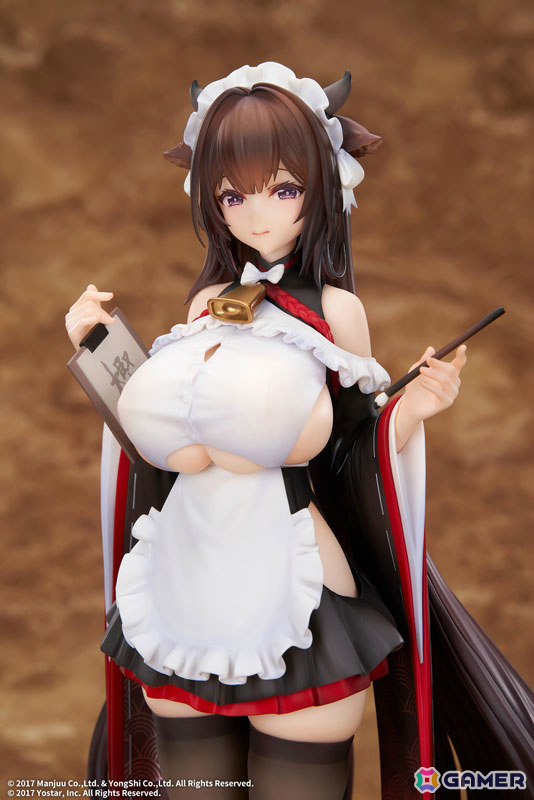 「アズレン」樫野が着せ替え「つまずきトラブルメイド」の姿で立体化!もっと大胆な姿にできる胸の差し替えパーツも付属の画像