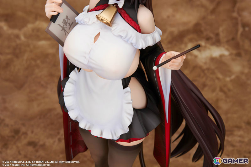 「アズレン」樫野が着せ替え「つまずきトラブルメイド」の姿で立体化!もっと大胆な姿にできる胸の差し替えパーツも付属の画像