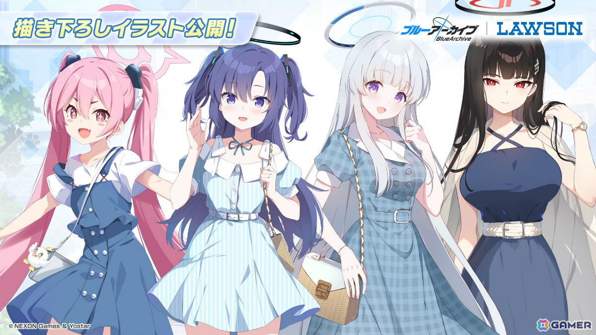 「ブルアカ」ローソンキャンペーン第5弾や4.5周年記念ポップアップストア、謎解きイベントなどが発表!描き下ろしグッズも多数の画像