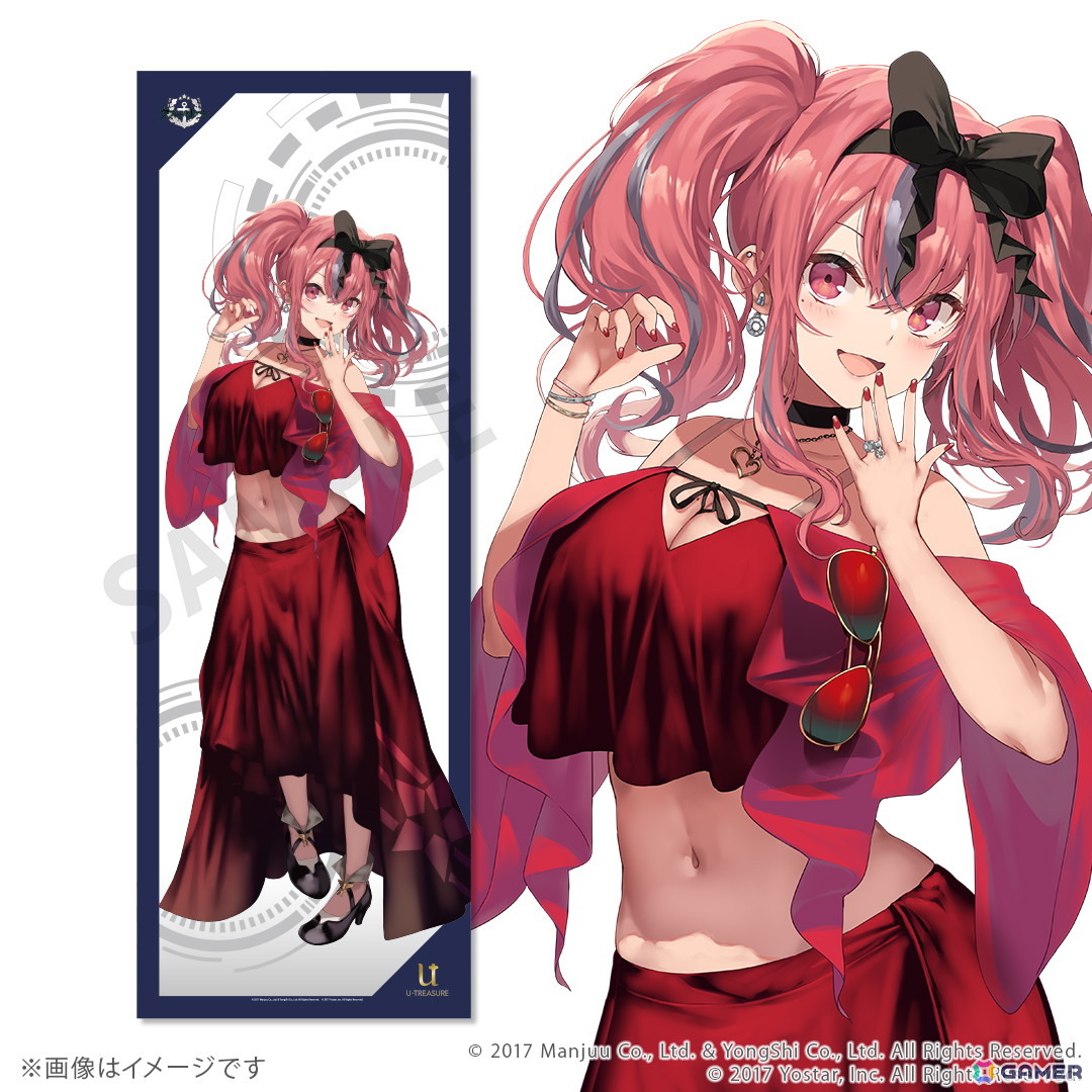 「アズールレーン」愛宕、ベルファスト、フォーミダブルなど11種の描き起こし全身タペストリーがユートレジャーより登場の画像