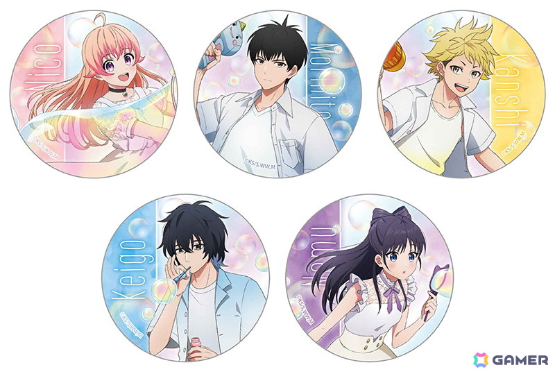 TVアニメ「ウィッチウォッチ」シャボン玉で遊ぶニコやモリヒトたちの描き下ろしイラストグッズが登場！の画像