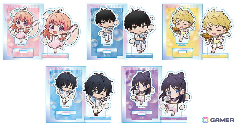 TVアニメ「ウィッチウォッチ」シャボン玉で遊ぶニコやモリヒトたちの描き下ろしイラストグッズが登場！の画像