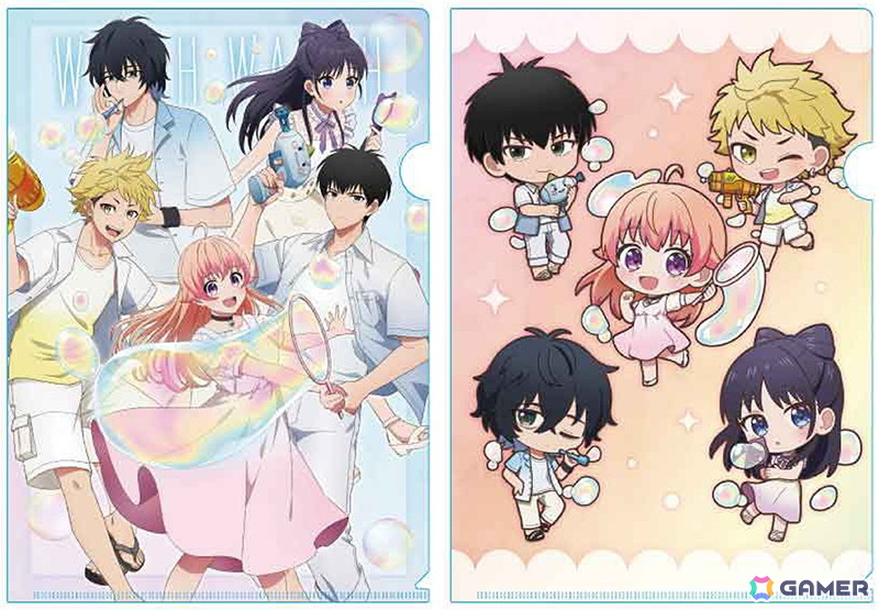 TVアニメ「ウィッチウォッチ」シャボン玉で遊ぶニコやモリヒトたちの描き下ろしイラストグッズが登場！の画像