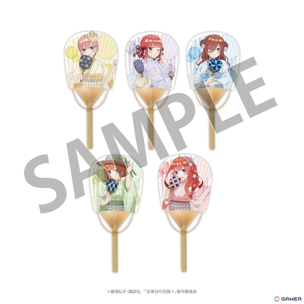 TVスペシャルアニメ「五等分の花嫁＊」新規描きおろしイラストを使用した五つ子の納涼Style商品が発売！の画像