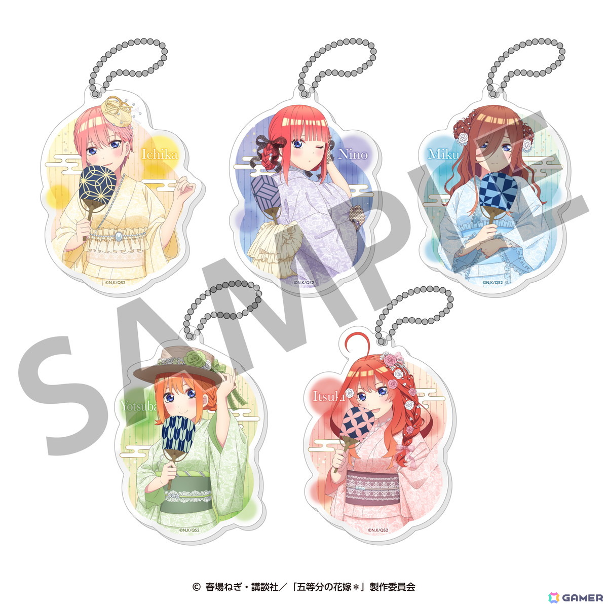 TVスペシャルアニメ「五等分の花嫁＊」新規描きおろしイラストを使用した五つ子の納涼Style商品が発売！の画像