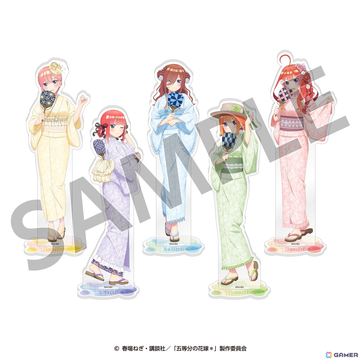 TVスペシャルアニメ「五等分の花嫁＊」新規描きおろしイラストを使用した五つ子の納涼Style商品が発売！の画像