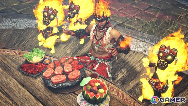 「モンスターハンターワイルズ」夏の季節イベント「交わりの祭事【踊火の儀】」が7月23日より開催！大集会所が夏の暑さを吹き飛ばす踊りと火をテーマにした装いにの画像