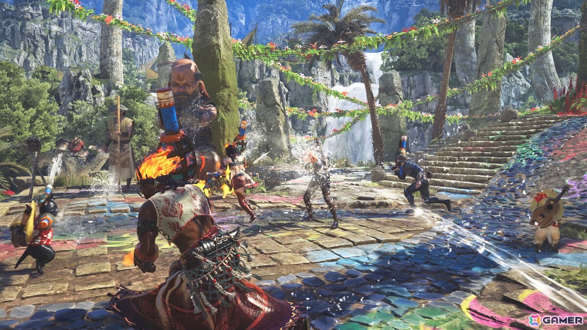 「モンスターハンターワイルズ」夏の季節イベント「交わりの祭事【踊火の儀】」が7月23日より開催！大集会所が夏の暑さを吹き飛ばす踊りと火をテーマにした装いにの画像